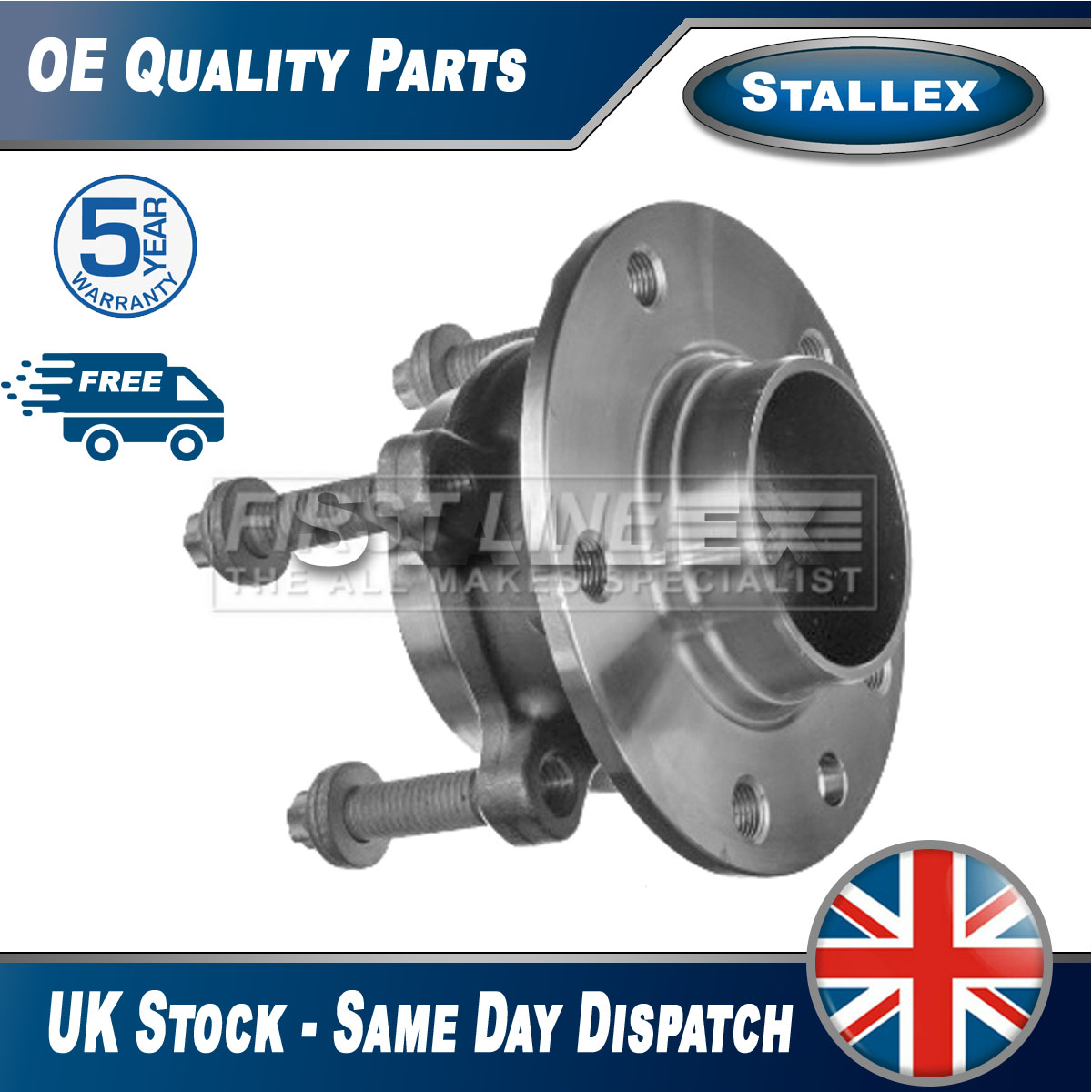 Fits Jeep Renegade 2014 Fiat 500 2014 Wheel Bearing Kit Rear Stallex